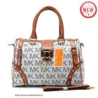 michael kors pyramid stud logo groot grijs boekentassen Online Kopen lvwei622